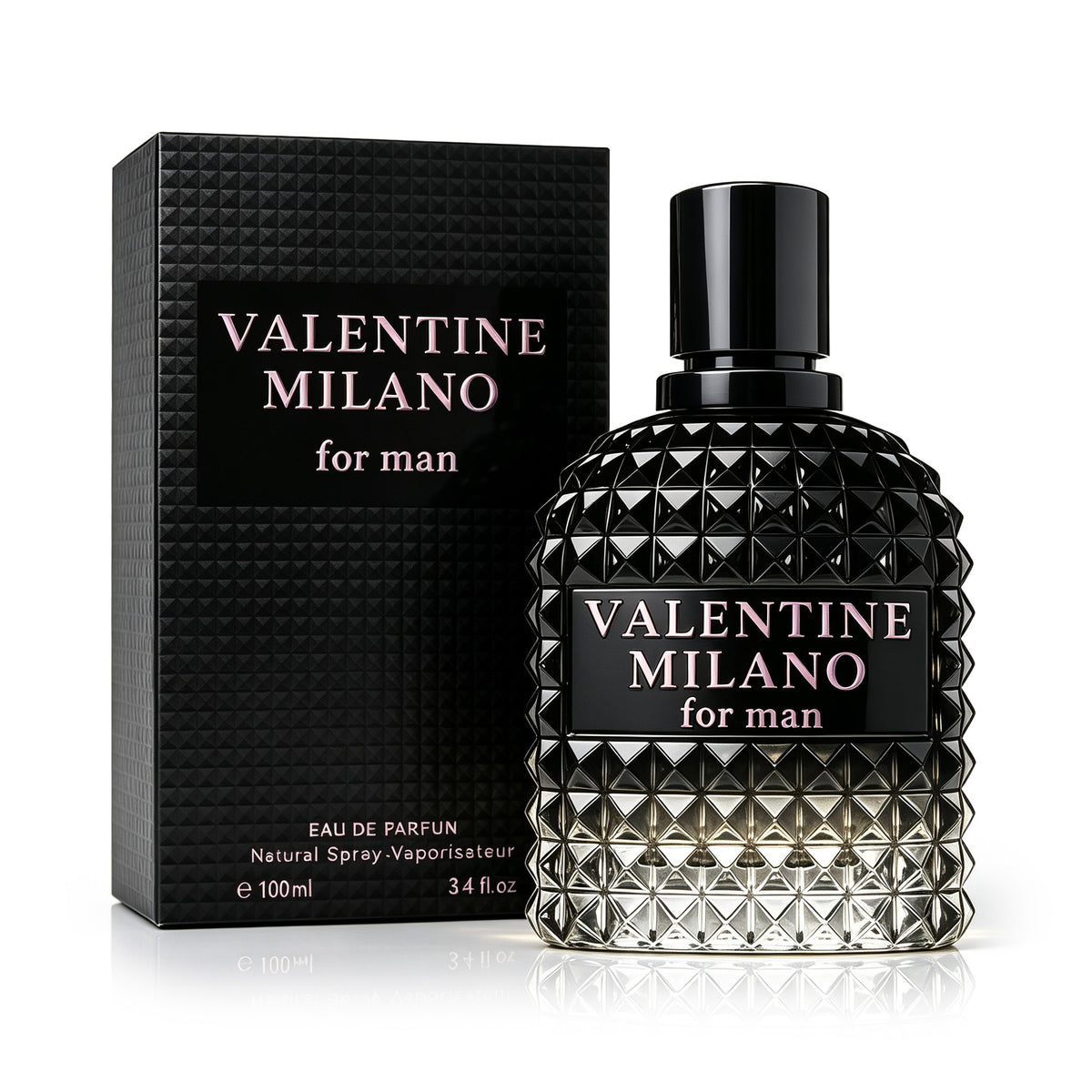 Valentine Milano Men 100ml Charming Men's Cologne – Rich, Long-Lasting Fruity Woody & Musk Fragrance, Perfect for Any Occasion, Exquisite Gift.