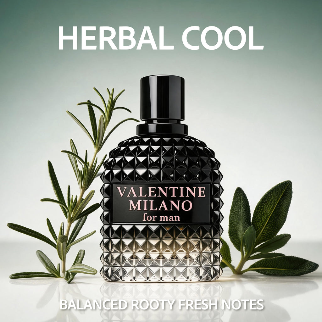Valentine Milano Men 100ml Charming Men's Cologne – Rich, Long-Lasting Fruity Woody & Musk Fragrance, Perfect for Any Occasion, Exquisite Gift.