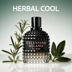 Valentine Milano Men 100ml Charming Men's Cologne – Rich, Long-Lasting Fruity Woody & Musk Fragrance, Perfect for Any Occasion, Exquisite Gift.