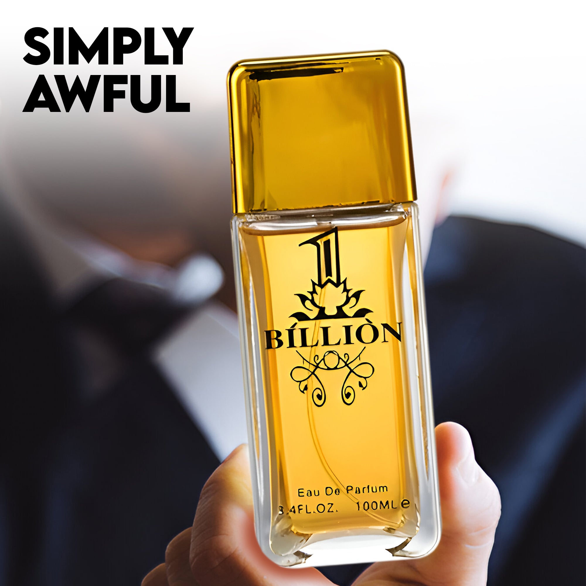 1 Billion Eau de Toilette - Long Lasting Designer Fragrance for Men with Mandarin, Cinnamon & Amber - Luxury Men's Perfume Spray