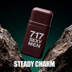 717 Sexy Men Fragrance For Men - Magnetic, Fresh And Seductive - Notes Of Vanilla, Guaiac Wood, Sandalwood, Amber And Musk - Sensual, Amber Fougere Fragrance - Edt Spray - 3.4 Oz