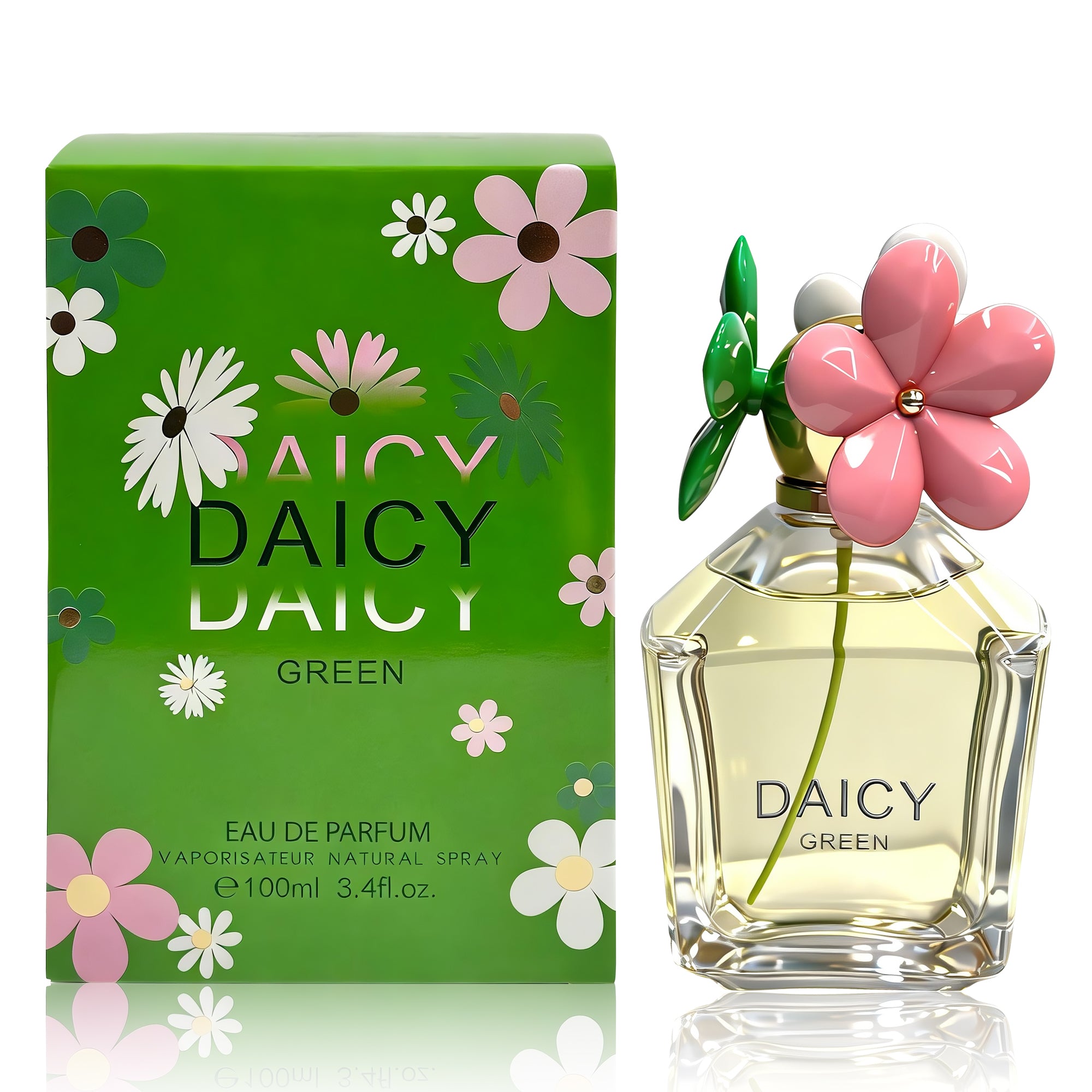 Daicy Green Women Eau de Parfum - Adventurous Floral Perfume - With Notes of Banana Blossom Accord, Jasmine & Macadamia Accord, Sandalwood & Vetiver des Sables