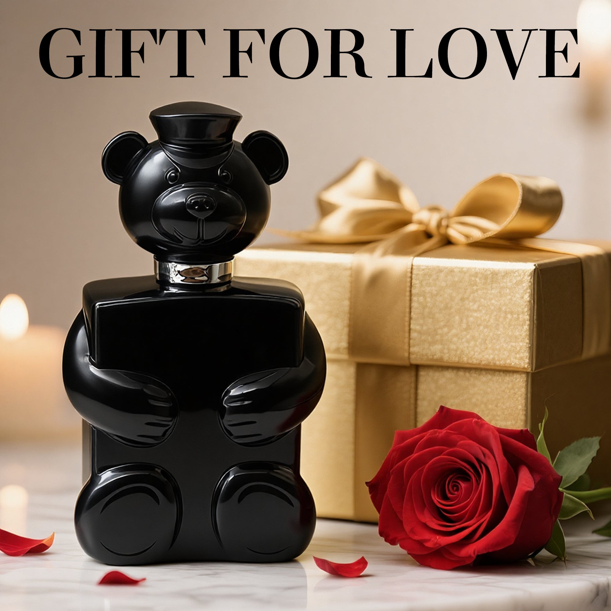 Honey Bear Black Men Cologne 100ml Eau de Parfum Spray Long Lasting Fragrance for Daily Use