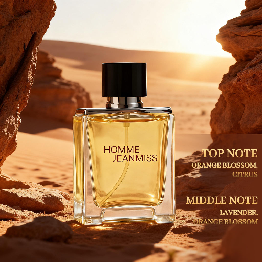 Jean Miss Black Luxury Men's Fragrance Gift Set, 3-Piece Perfume Collection with Fruity, Woody, Vanilla & Musk Notes.