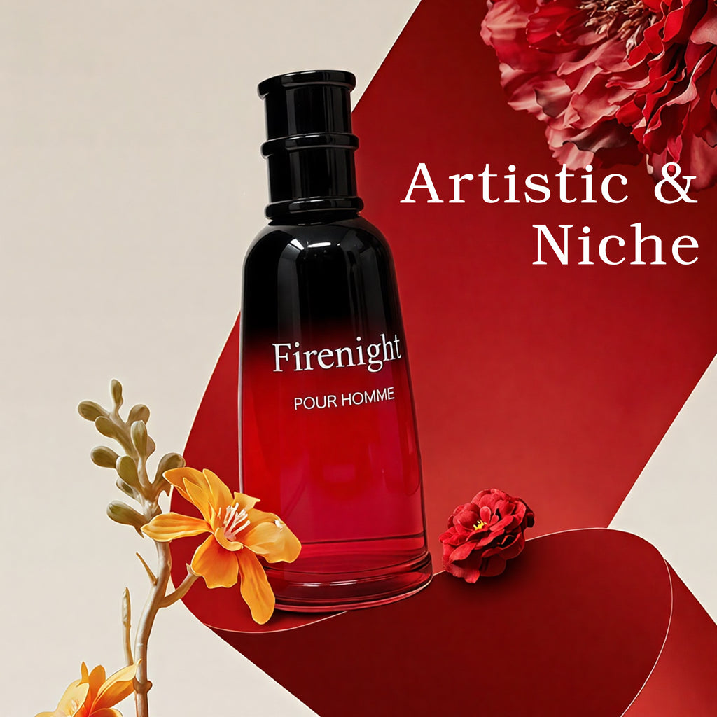 Firenight Men Cologne 3.4Fl Oz Eau De Toilette Notes with Nutmeg Flower, Lavender, Cedar, Chamomile