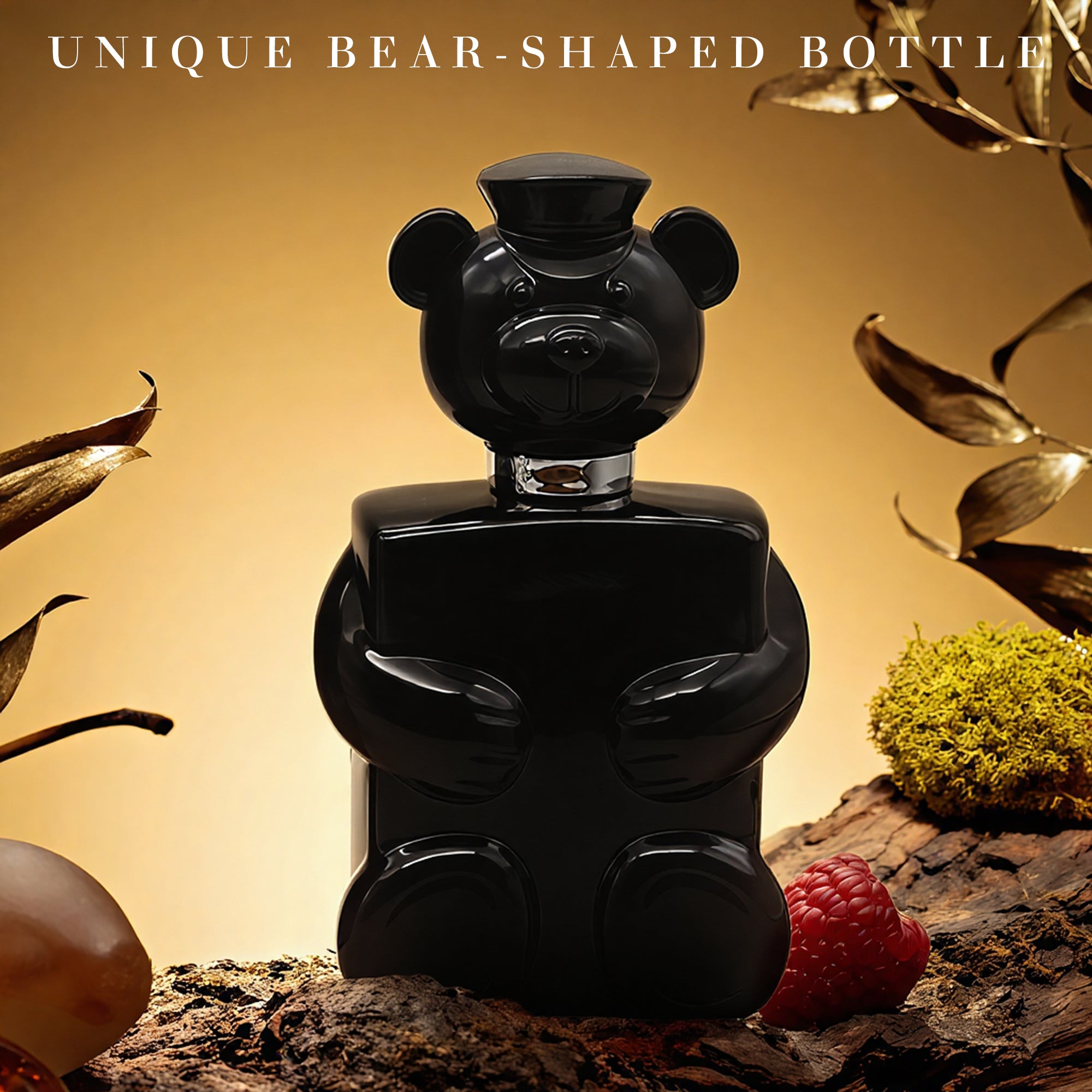 Honey Bear Black Men Cologne 100ml Eau de Parfum Spray Long Lasting Fragrance for Daily Use
