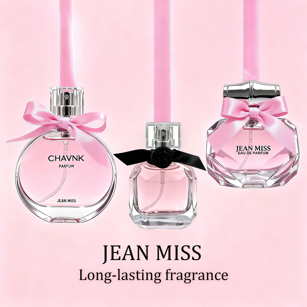 Scenting The Light Of Love 3-Piece Women’s Perfume Gift Set – Elegant Fragrance Collection, Lovely Pink Bottle Design, A Romantic Fragrance Gift for Every Special Moment.