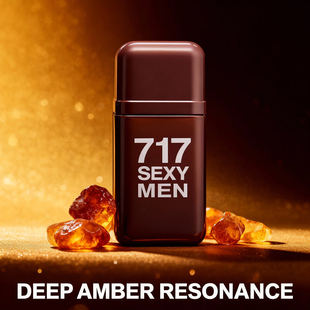 717 Sexy Men Fragrance For Men - Magnetic, Fresh And Seductive - Notes Of Vanilla, Guaiac Wood, Sandalwood, Amber And Musk - Sensual, Amber Fougere Fragrance - Edt Spray - 3.4 Oz