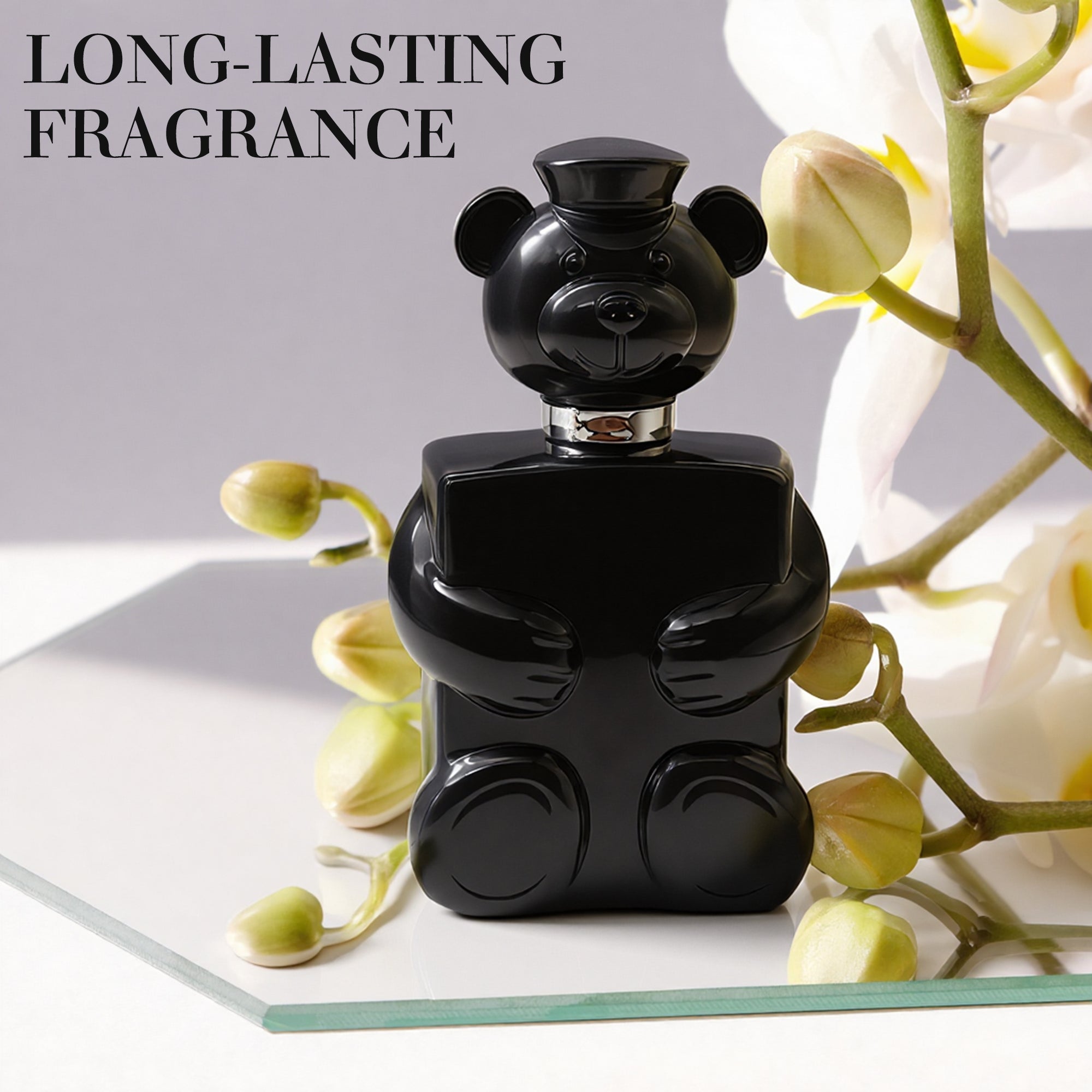 Honey Bear Black Men Cologne 100ml Eau de Parfum Spray Long Lasting Fragrance for Daily Use