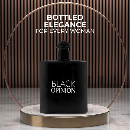 Black Opinion Women Perfume 3.4Fl Oz Eau De Parfum Spray Floral Perfume - With Notes of Banana Blossom Accord, Jasmine & Rose, Sandalwood