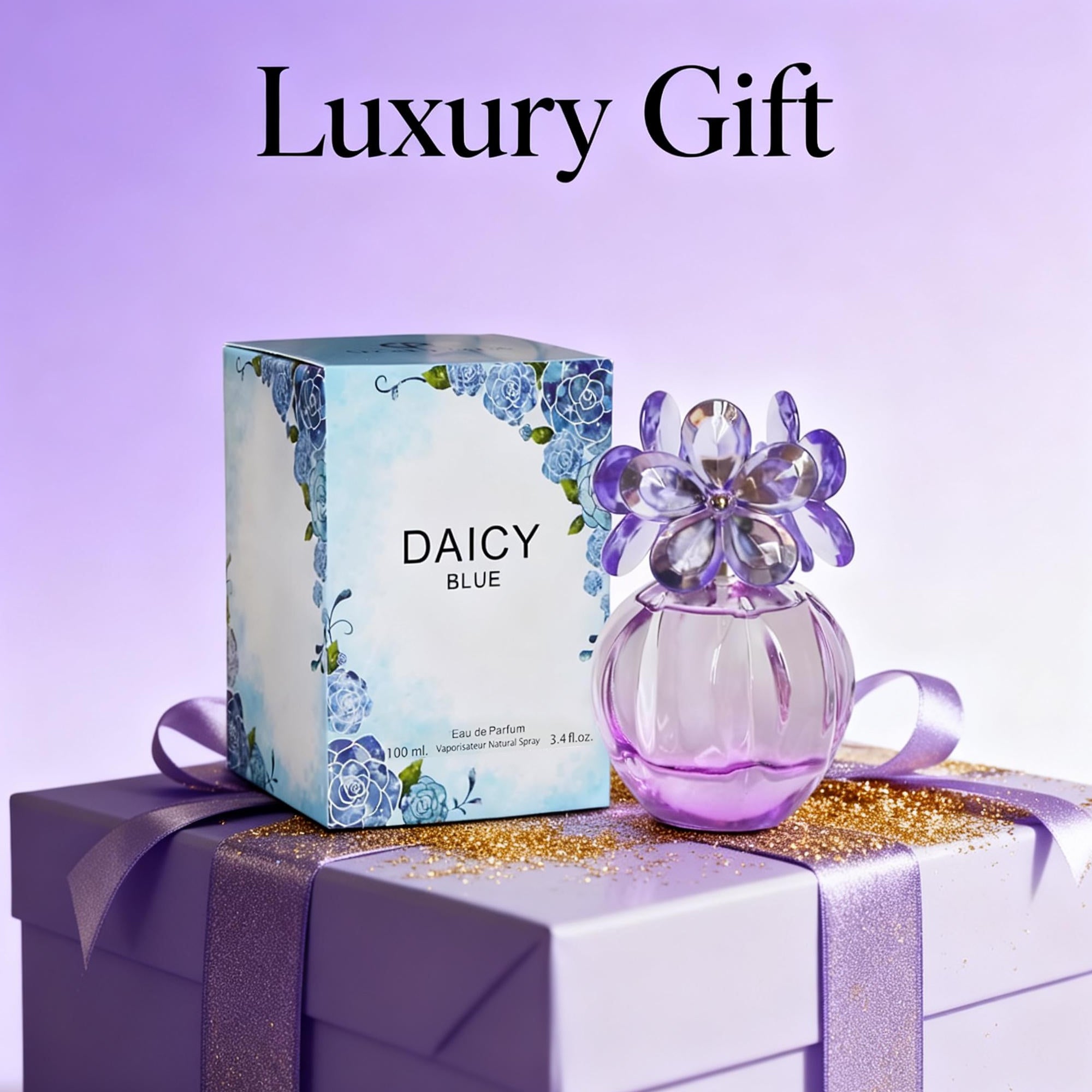 Daicy Blue Eau de Toilette – Fresh Floral Women's Perfume – With Notes of Raspberry, Wild Rose, Grapefruit & Soft Musks