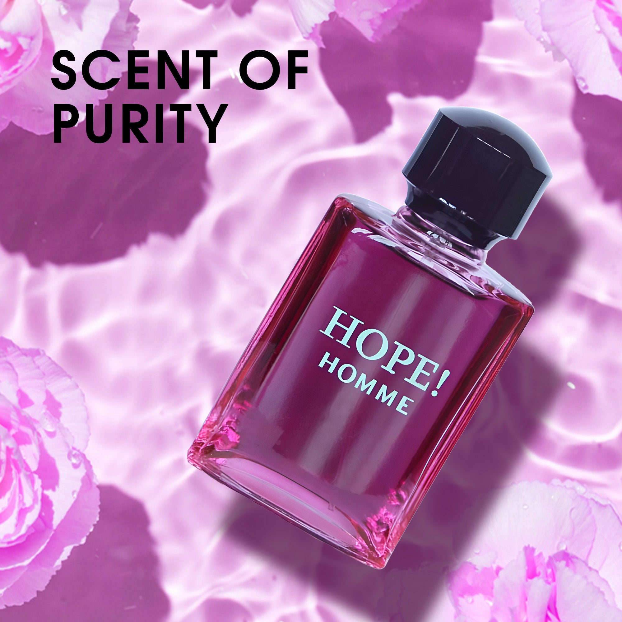 Hope Homme for Men - 100ml Eau De Parfum Spray for Men - Spicy Floral & Intense Fragrance, Warm Scent That Lasts All Day, Gift for Men for All Occasions