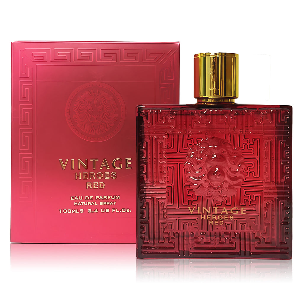 Vintage Heroes Red AFLUXE PERFUME men perfume bottle