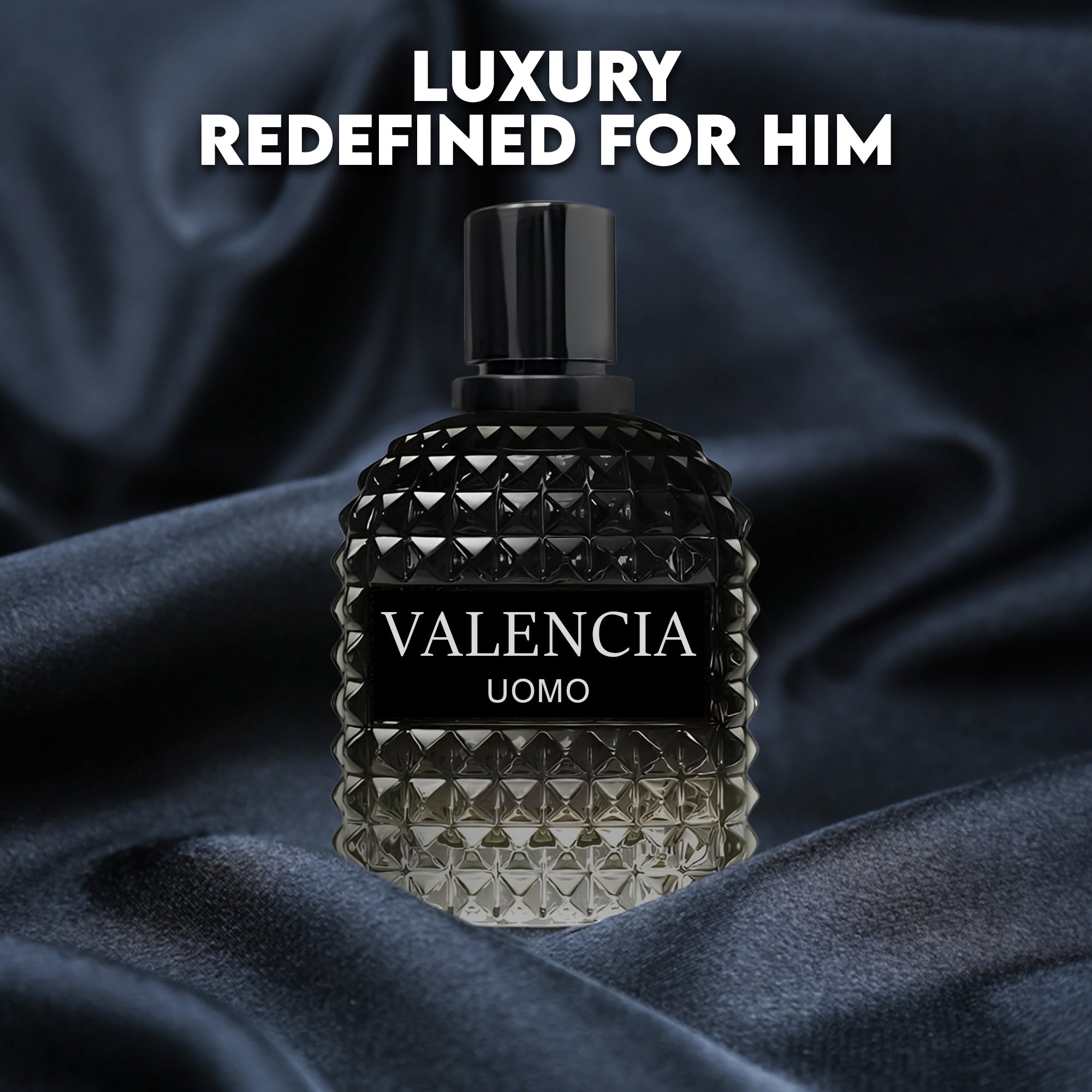 Valencia UOMO for Men Eau De Parfum - Woody Aromatic Fragrance - Floral Twist Blended with a Cool Facet of Mineral Notes & Salt - Edgy yet Masculine Scent - Cologne or Everyday Use - 100ml Bottle