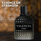 Valencia UOMO for Men Eau De Parfum - Woody Aromatic Fragrance - Floral Twist Blended with a Cool Facet of Mineral Notes & Salt - Edgy yet Masculine Scent - Cologne or Everyday Use - 100ml Bottle