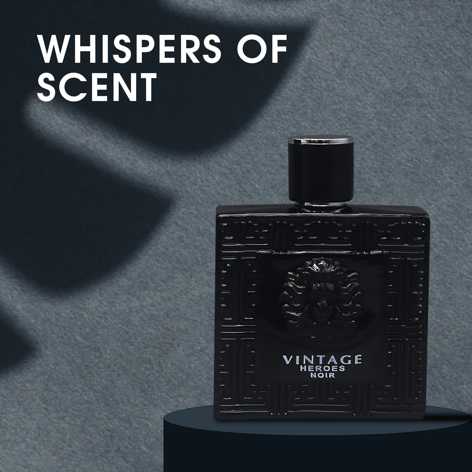 Vintage Heroes Noir Men Perfume 3.4 oz Eau de Parfum Spray with Fresh, Juicy, Spicy, Warm, Smoky Scent